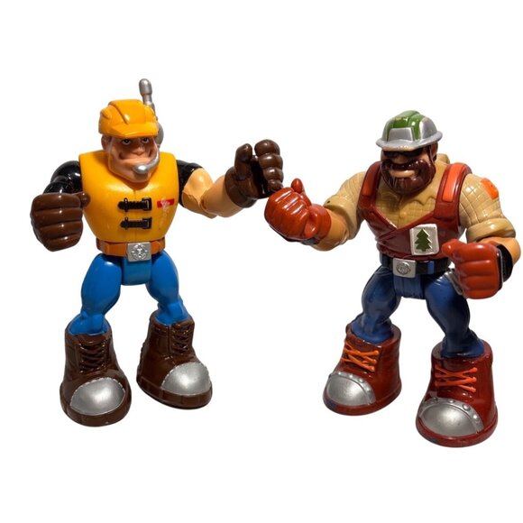 Mattel Rescue Heroes Ben Choppin & Jack Hammer Action Figure 6" - Picture 1 of 10
